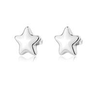 S'Agapõ Orecchini Donna, Orecchini a Lobo in Acciaio con Simbolo Stella | Collezione Stellar - SSE29