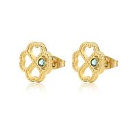 S'Agapõ Orecchini Donna In Acciaio Con Simbolo Quadrifoglio | Collezione Lucky Light - SKT52