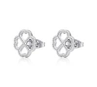 S'Agapõ Orecchini Donna In Acciaio Con Simbolo Quadrifoglio | Collezione Lucky Light - SKT51