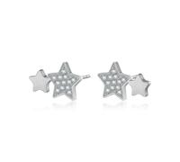 Sagapo Orecchini Donna Stelle in Acciaio Sagapò SAR32 S'agapo