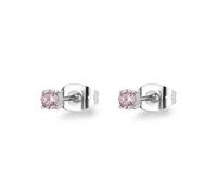 Sagapo Orecchini Punto Luce 3mm Acciaio Zircone Viola Donna Regalo SDZ52 Sagapò