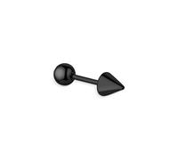 S'agapõ Piercing Orecchino Singolo Nero Rogue Srg23 - Piercing