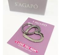 SAGAPO PORTACHIAVI DONNA ACCIAIO I LOVE YOU MAMMA Sagapò SHAL25 S'AGAPO