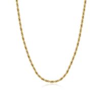S'AGAPO RIPPLE COLLANA DA UOMO IN ACCIAIO COLOR ORO A MAGLIA FUNE SRP89 (3729)