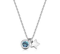 S'agapõ Steel Collana with crystal Star Lucky Light SKT55