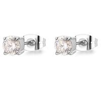 S'agapõ Steel stud Orecchini with clear crystal Dazzly SDZ47