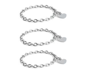 SAGAPO TRE BRACCIALI DONNA ACCIAIO S'AGAPO SHAC2 Bomboniere per Compleanno