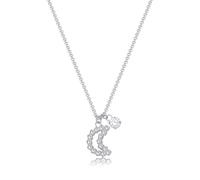 S'AGAPO TWINKLE COLLANA GIROCOLLO ACCIAIO CON LUNA E CRISTALLI SWN07 (3464)