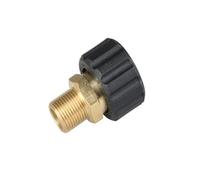 SagaSave 1 adattatore per idropulitrice ad alta pressione, maschio da 3/8" a filettatura interna M22, a sgancio rapido, raccordi per tubi flessibili da 14 mm