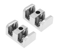 SagaSave 2 fermaporta anti-collisione per doccia, 10 mm, colore argento, tipo a vite