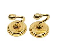 SagaSave 2 ganci fermatenda vintage in lega con pomello, fermatende, per porte, pareti, cappelli, grucce (oro)