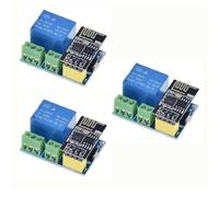 SagaSave 3 Moduli relè, modulo ricetrasmettitore Wireless WiFi seriale ESP-01S per Controllo Wireless Arduino Smart Home