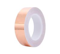 SagaSave 30 m x 30 mm Nastro in Rame Anti-lumache, Nastro Autoadesivo in Rame a Conduzione Unidirezionale EMI, Nastro Kapton per Giardini, Utilizzo, Messa a Terra, Strumenti Musicali