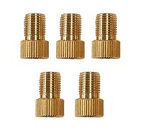 SagaSave 5 adattatori per valvola della bicicletta, in ottone Presta a a Schrader, per la maggior parte delle biciclette, moto, sfere sportive (striscia verticale)