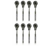 SagaSave 8 correttori a nastro di ricarica, 5 mm x 6 m, per la scuola, per scrivere e annotare penne ergonomiche (BK)