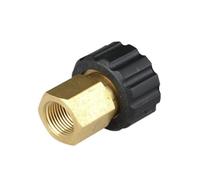 SagaSave - Adattatore per lavatrice a pressione da 3/8 pollici femmina a M22 femmina, spina rapida in ottone, filettatura interna a sgancio rapido, parti di collegamento del tubo, nucleo spina da 14