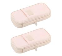 SagaSave Astuccio per penne e matite, grande capacità, astuccio per cancelleria scolastica, per organizzare pennarelli, studenti, ufficio, università, scuola media, D, 2PC, Beauty Case