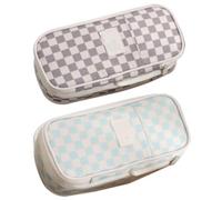 SagaSave Astuccio per penne e matite, grande capacità, astuccio per cancelleria scolastica, per organizzare pennarelli, studenti, ufficio, università, scuola media, N+P, 2PC, Beauty Case