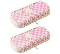 SagaSave Astuccio per penne e matite, grande capacità, astuccio per cancelleria scolastica, per organizzare pennarelli, studenti, ufficio, università, scuola media, H, 2PC, Beauty Case