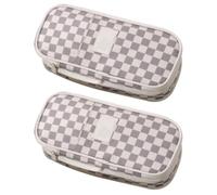 SagaSave Astuccio per penne e matite, grande capacità, astuccio per cancelleria scolastica, per organizzare pennarelli, studenti, ufficio, università, scuola media, N, 2PC, Beauty Case