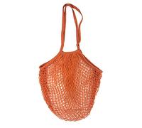 SagaSave Borsa per la spesa in corda, sacchetti in rete per la spesa riutilizzabili in cotone Borsa per la spesa in rete portatile per la spesa per frutta, verdura (arancione, 2 pezzi)