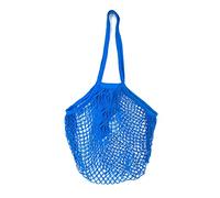 SagaSave Borsa per la spesa in rete, borse in rete per la spesa riutilizzabili in cotone Borsa per la spesa in rete portatile per frutta, verdura (blu)