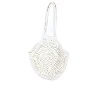 SagaSave Borsa per la spesa in rete, borse in rete per la spesa riutilizzabili in cotone Borsa per la spesa in rete portatile per frutta, verdura (bianco)