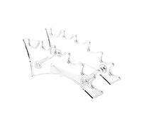 SagaSave Espositore per penne, 6 fessure, organizer trasparente per matite domestiche per sopracciglia, pennelli da trucco/pennello per arte