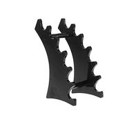 SagaSave Espositore per penne, 6 scomparti, nero, organizer per matite per sopracciglia, pennelli da trucco, pennelli artistici