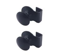 SagaSave Maniglia per porta in vetro, 2 pezzi, in acciaio inox, senza foratura, morsetti per porte da 5 a 8 mm, per vetrine e cassetti, tipo B