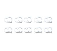 SagaSave Morsetto per tubo di controllo del flusso d'acqua, 10 pezzi, 5-8 mm, in plastica, regolabile, colore: bianco