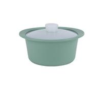SagaSave Pentola a vapore in silicone per microonde, grande, 1200 ml, con coperchio, per verdure, pasta, riso, insalata, picnic, verde