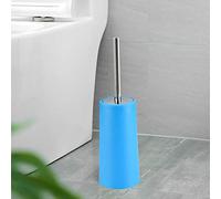 SagaSave, scopino per WC con supporto, scopino per WC autoportante, design a scomparsa, 37 x 10,5 cm, blu