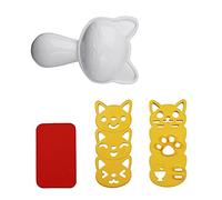 SagaSave Set di stampi per palline di riso, riso per sushi adorabile stampo per gatti da cucina accessori per bento cucina strumenti fai da te per bambini pasto pranzo Bento Decor