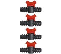 SagaSave Valvola a sfera spinata, Valvola a sfera spinata per irrigazione a goccia da 20 mm, Valvola di controllo del flusso con interruttore di arresto, Adattatore connettore rubinetto per tubo