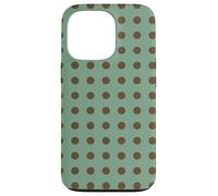 Sage Green and Brown Polka Dots Classic Polkadots Custodia per iPhone 13 Pro