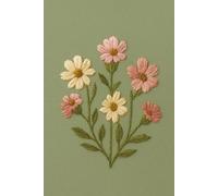 Sage Green Floral Journal - 6x9 with Embroidery-Inspired Cover: A Minimalist Notebook for Reflection, Gratitude, and Everyday Notes