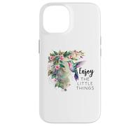 Sage Green Hummingbird Enjoy the Little Things Humming Bird Custodia per iPhone 14