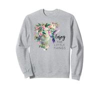 Sage Green Hummingbird Enjoy The Little Things Humming Bird Felpa