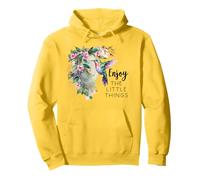 Sage Green Hummingbird Enjoy The Little Things Humming Bird Felpa con Cappuccio