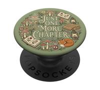 Sage Green Just One More Chapter Bookish Cottagecore Book PopSockets PopGrip Adesivo