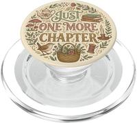 Sage Green Just One More Chapter Bookish Cottagecore Book PopSockets PopGrip per MagSafe