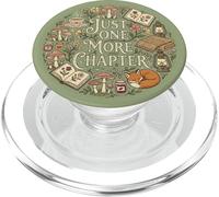 Sage Green Just One More Chapter Bookish Cottagecore Book PopSockets PopGrip per MagSafe