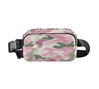 Sage Marsupio da donna, con tracolla regolabile, mini marsupio per allenamento e corsa, mimetico