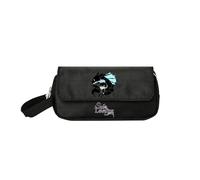 Sageam Anime Solo Leveling Merch Pencil Case, Canvas Flap doppio portamatite per ragazzi ragazze adolescenti