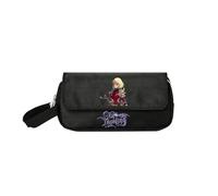 Sageam Anime Solo Leveling Merch Pencil Case, Canvas Flap doppio portamatite per ragazzi ragazze adolescenti