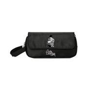 Sageam Anime Solo Leveling Merch Pencil Case, Canvas Flap doppio portamatite per ragazzi ragazze adolescenti