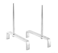 SageFurned 2Pcs Motore Testa Cilindro Staffa di Supporto Lega Acciaio Riparazione Strumento Set per Automotive Forte Montaggio Stabile Argento Meccanico Officina Aiuto