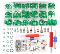 SageFurned 372 Pezzi Nuclei Valvola per Clima Auto R12 e R134a Adatto per Jetta per Benz Kit di Riparazione Durevole con Scatola Organizer Metallo