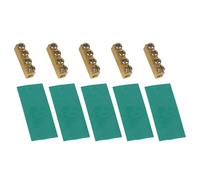 SageFurned 5 morsettiere in rame da 100 A/120 A a connessione rapida con tubi termorestringenti, struttura in rame completa per connessioni a filo da 4-35 mm², connettori elettrici da 1000 V